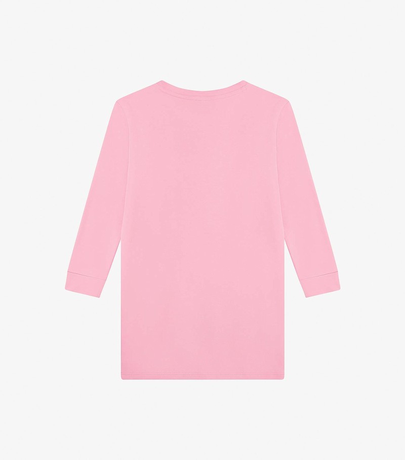 Kids' Marc Jacobs Long Sleeve Trompe L'Oeil T Shirts Pink | EOZLC-2893