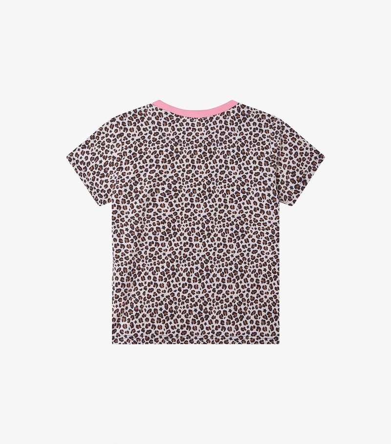 Kids' Marc Jacobs Micro Cheetah Allover T Shirts Beige / Multicolor | SMLUY-4581