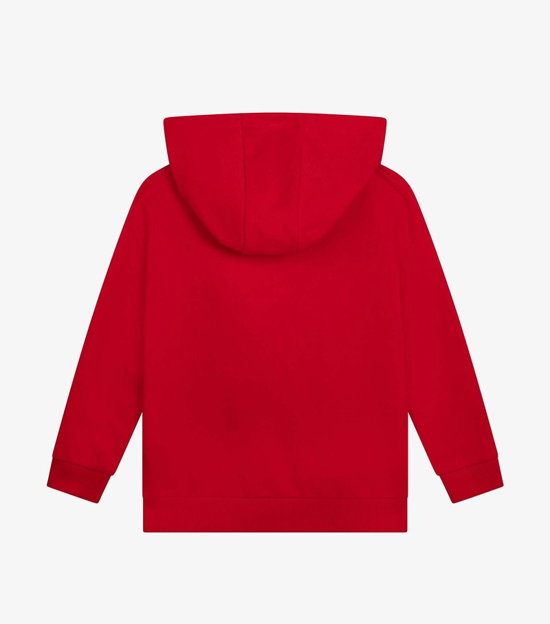 Kids' Marc Jacobs Micro Cheetah Trompe L'Oeil Hoodie Red | VNTKG-1468