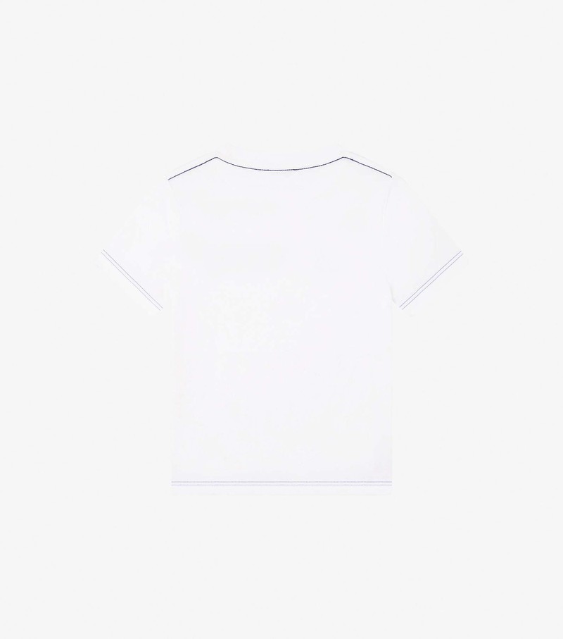 Kids' Marc Jacobs Mj Tee With Logo Detail T Shirts White / Multicolor | DCHAK-7514