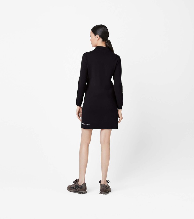 Women's Marc Jacobs 3/4 Tennis Dress Black | YIGLF-0837