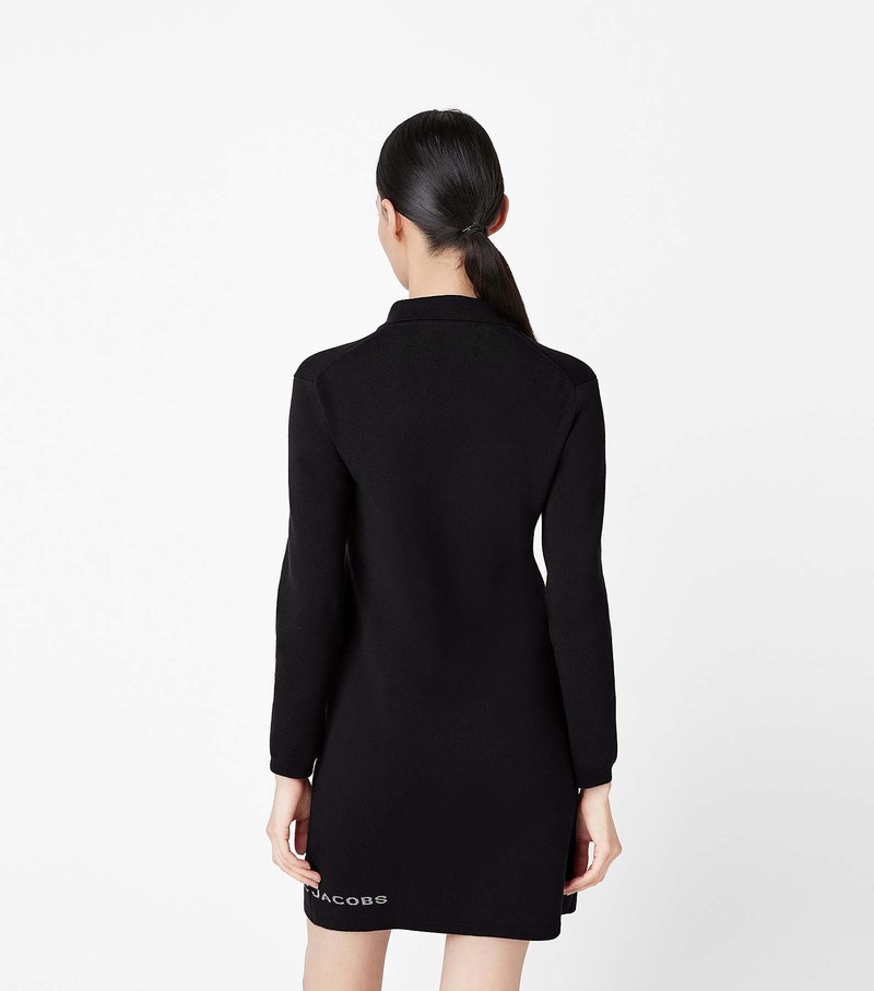 Women's Marc Jacobs 3/4 Tennis Dress Black | YIGLF-0837