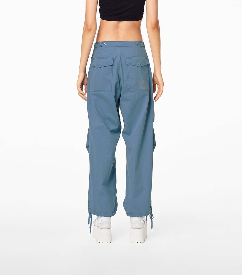 Women's Marc Jacobs Baggy Drawstring Pants Blue | QIMCU-8579