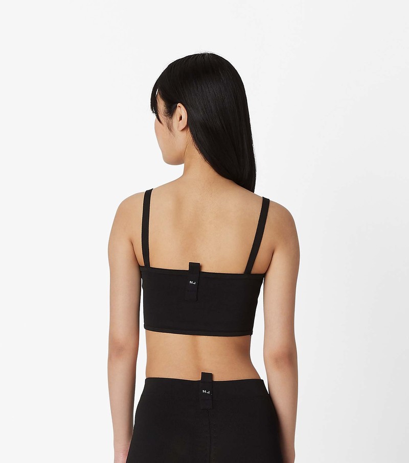 Women's Marc Jacobs Bandeau Blouse Black | CLEYA-5096