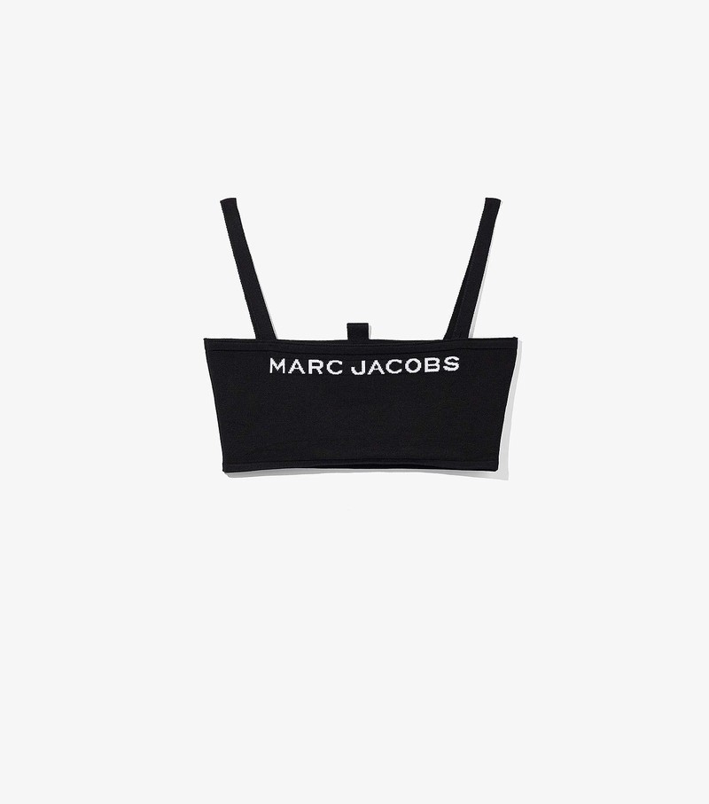 Women\'s Marc Jacobs Bandeau Blouse Black | CLEYA-5096