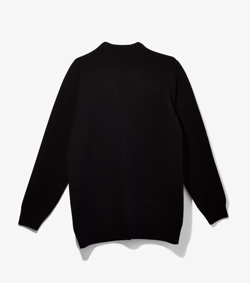 Women's Marc Jacobs Big Cardigan Sweatshirts Black | ZFOGM-9073