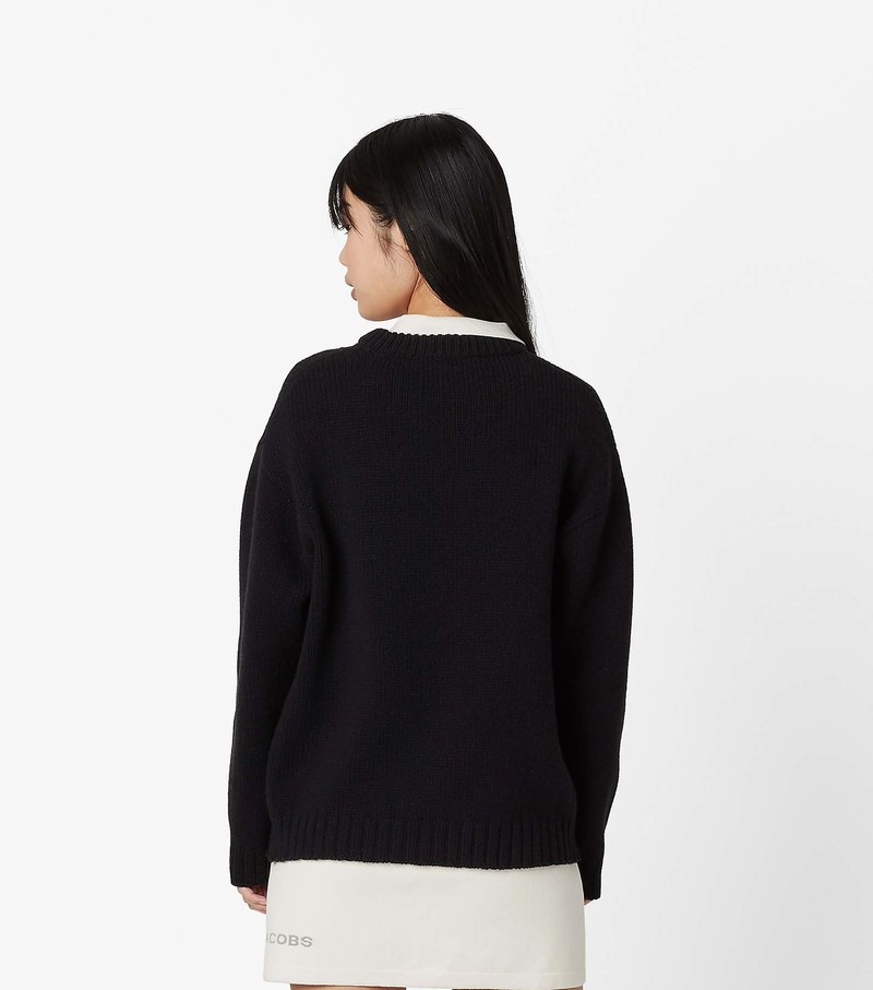 Women's Marc Jacobs Big Sweater Black | RTYEU-8149