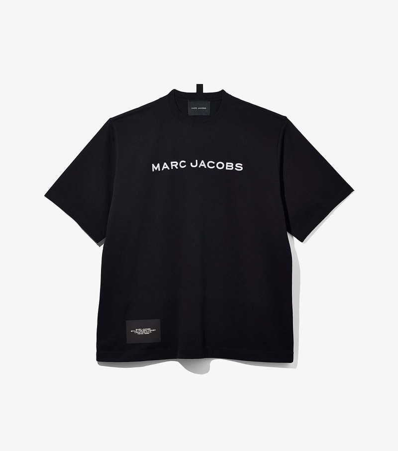 Women\'s Marc Jacobs Big T Shirts Black | ZDPBJ-4918