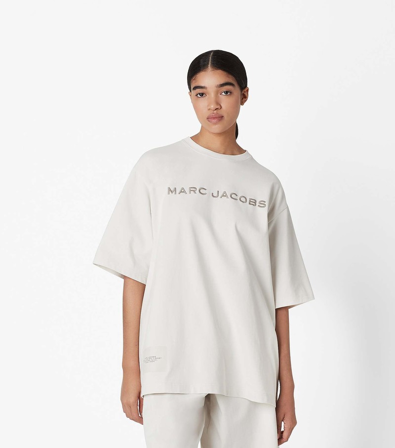 Women's Marc Jacobs Big T Shirts White | KPRFX-8267