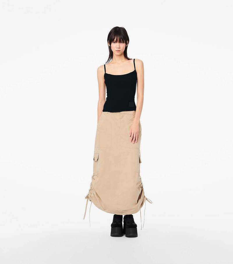 Women's Marc Jacobs Cargo Skirts Beige | QNWKG-6927