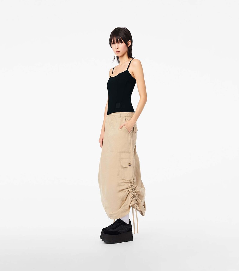 Women's Marc Jacobs Cargo Skirts Beige | QNWKG-6927