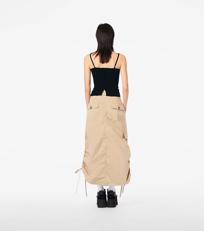 Women's Marc Jacobs Cargo Skirts Beige | QNWKG-6927