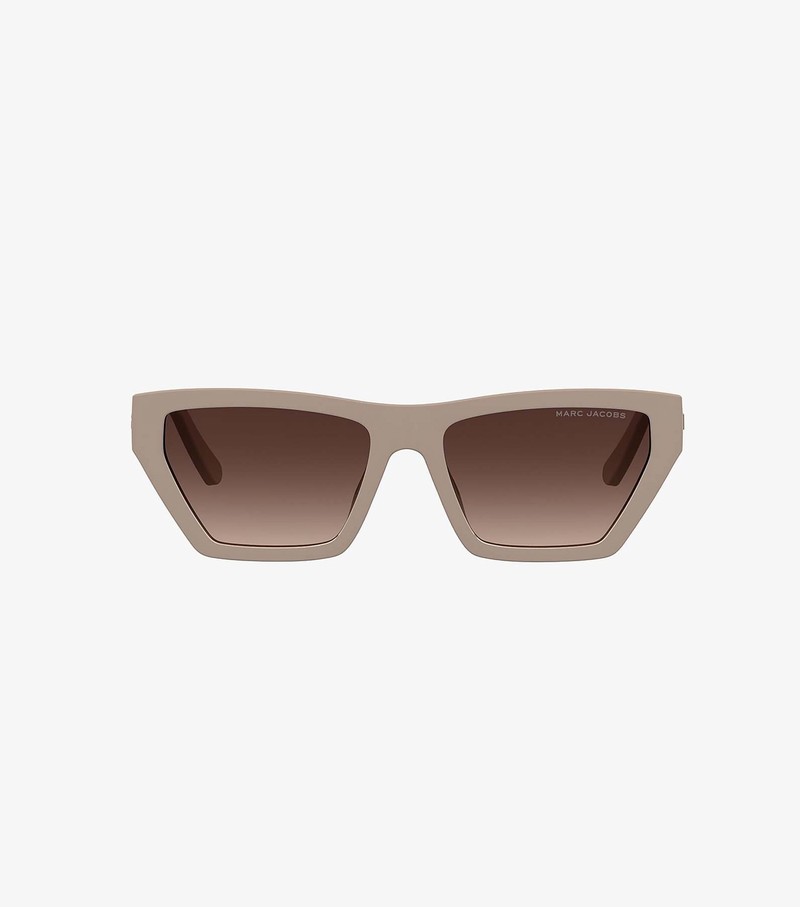 Women's Marc Jacobs Cat Eye Sunglasses Beige | CBKST-9573