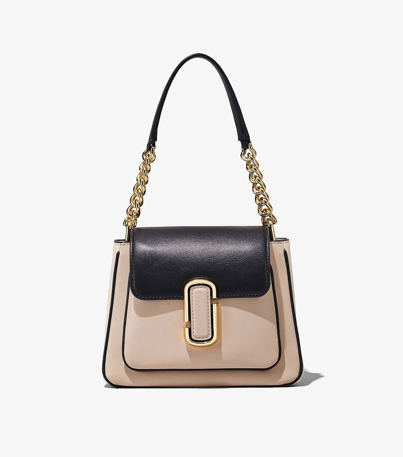 Women's Marc Jacobs Colorblock J Marc Chain Mini Bags Black / Beige | DZSNC-6259