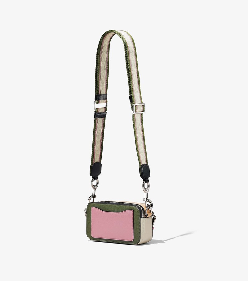 Women's Marc Jacobs Colorblock Snapshot Mini Bags Green / Multicolor | BXVQU-8032