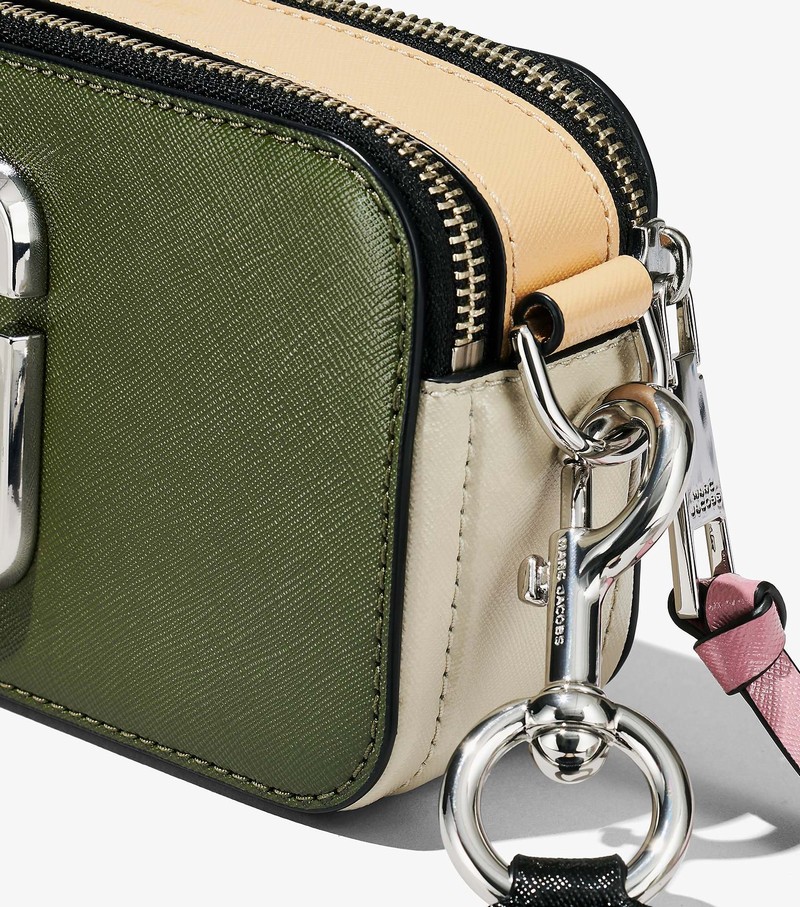 Women's Marc Jacobs Colorblock Snapshot Mini Bags Green / Multicolor | BXVQU-8032