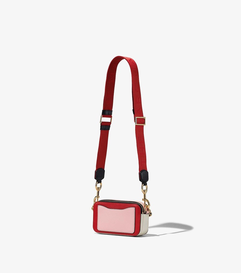 Women's Marc Jacobs Colorblock Snapshot Mini Bags Red / Multicolor | GACMR-6903