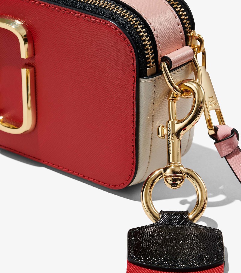 Women's Marc Jacobs Colorblock Snapshot Mini Bags Red / Multicolor | GACMR-6903