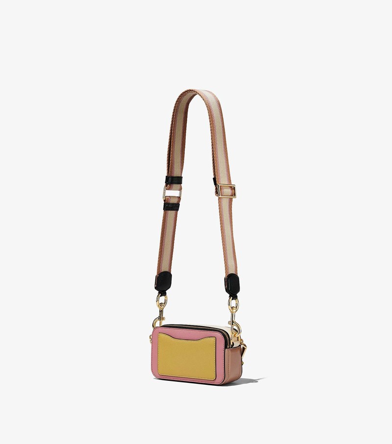 Women's Marc Jacobs Colorblock Snapshot Mini Bags Pink / Multicolor | GPFAL-9827