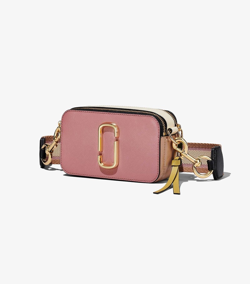 Women's Marc Jacobs Colorblock Snapshot Mini Bags Pink / Multicolor | GPFAL-9827