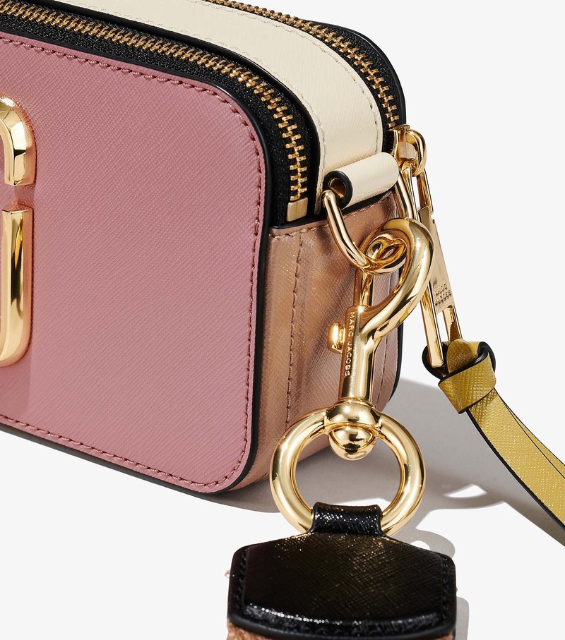 Women's Marc Jacobs Colorblock Snapshot Mini Bags Pink / Multicolor | GPFAL-9827