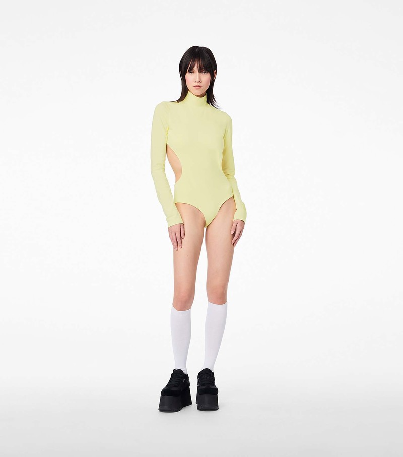 Women's Marc Jacobs Cutout Bodysuit Yellow | JPIQB-5601