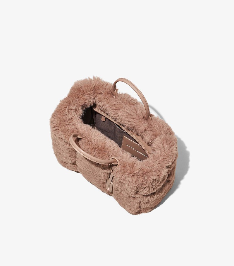 Women's Marc Jacobs Faux Fur Tote Mini Bags Pink | AIXBO-7628