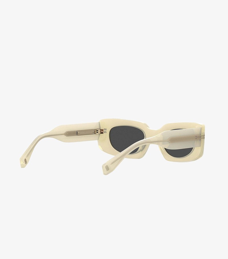 Women's Marc Jacobs Icon Rectangular Sunglasses White | QDPFM-9213