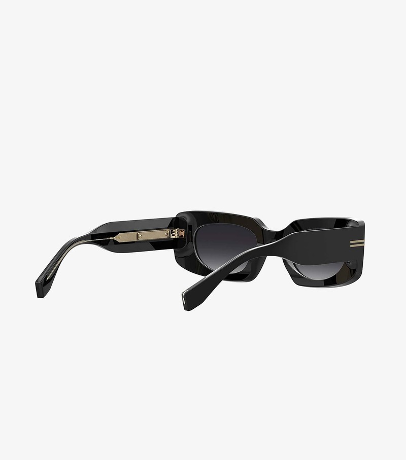 Women's Marc Jacobs Icon Rectangular Sunglasses Black | VPEJW-9410