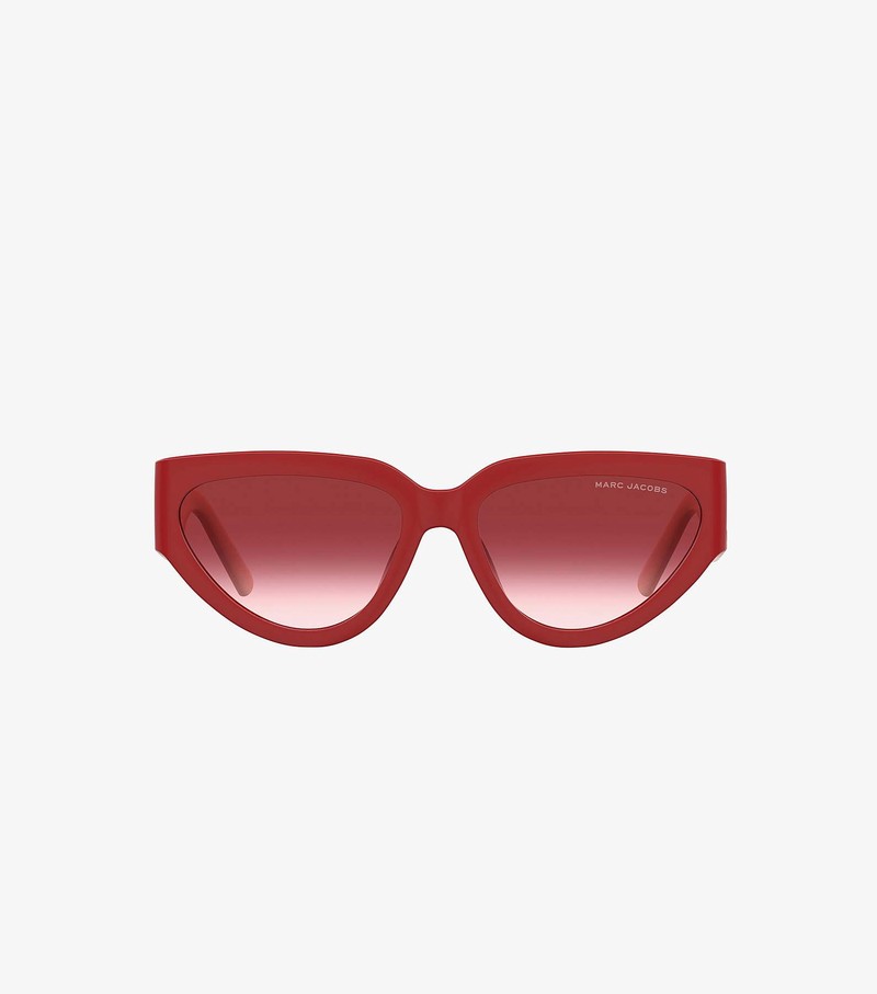 Women's Marc Jacobs J Marc Cat Eye Sunglasses Red | EBOUQ-8193