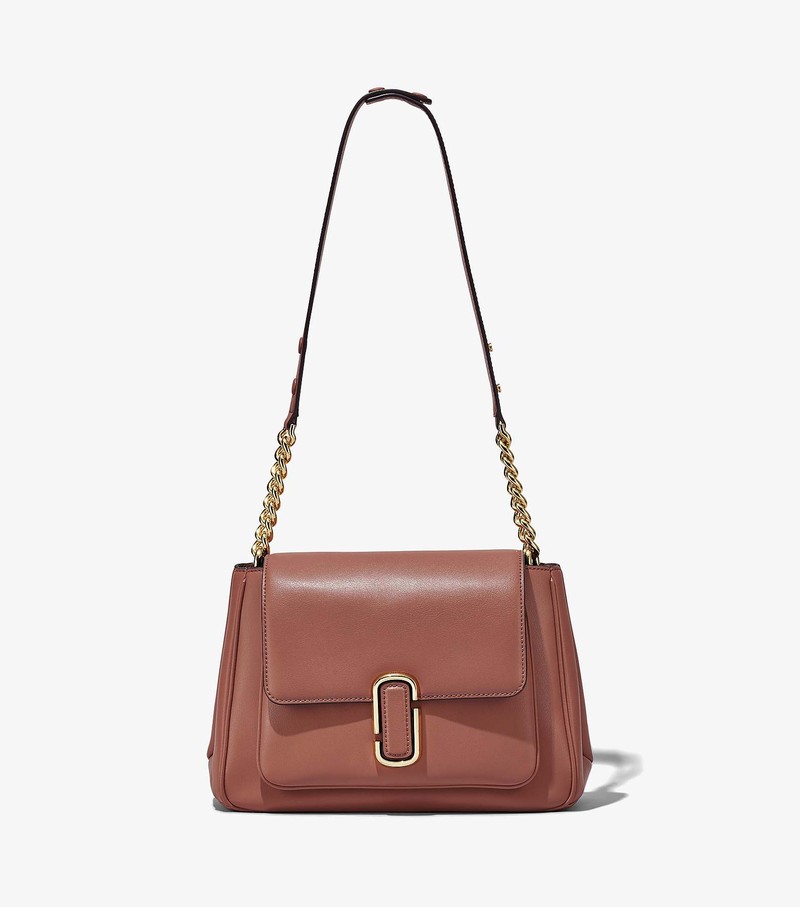 Women's Marc Jacobs J Marc Chain Satchel Bags Brown | QWZUD-6243