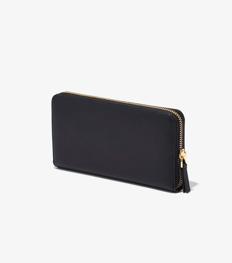 Women's Marc Jacobs J Marc Continental Large Wallets Black | TEIYP-3489