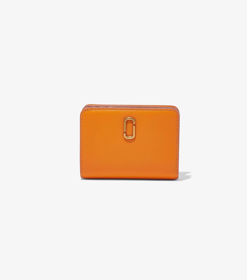 Women\'s Marc Jacobs J Marc Mini Compact Small Wallets Orange | DJISY-3084