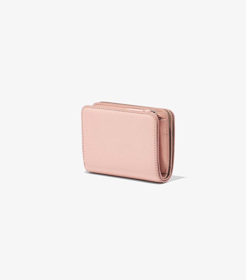 Women's Marc Jacobs J Marc Mini Compact Small Wallets Pink | ROGYD-5813