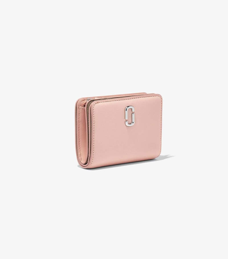 Women's Marc Jacobs J Marc Mini Compact Small Wallets Pink | ROGYD-5813