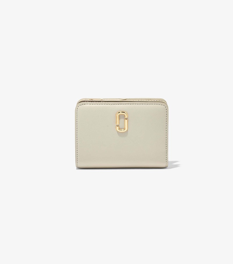 Women\'s Marc Jacobs J Marc Mini Compact Small Wallets White | UTCRS-3186