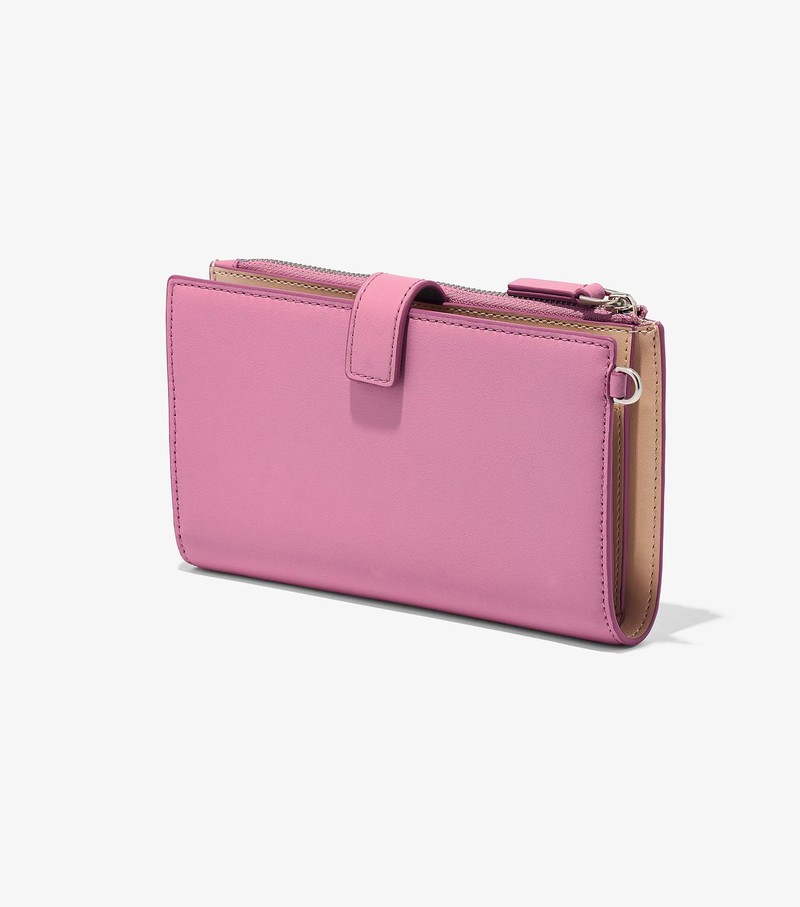 Women's Marc Jacobs J Marc Phone Wristlet Large Wallets Pink | YHTWG-4369