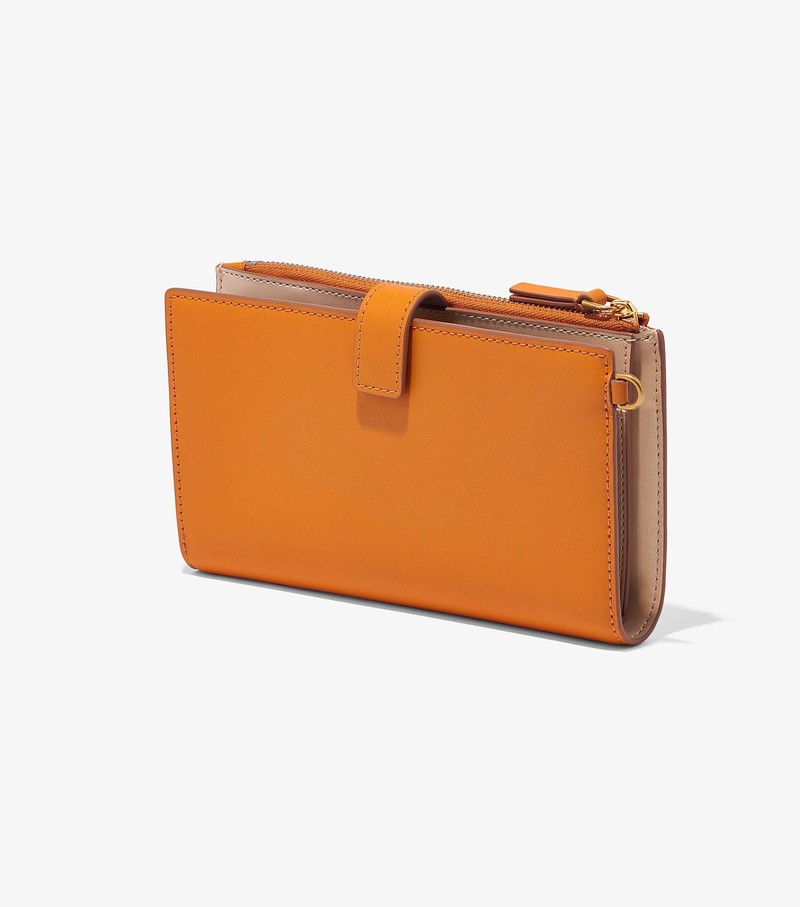 Women's Marc Jacobs J Marc Phone Wristlet Large Wallets Orange | YUPRG-1945