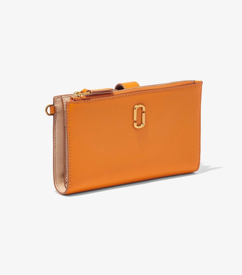 Women's Marc Jacobs J Marc Phone Wristlet Large Wallets Orange | YUPRG-1945