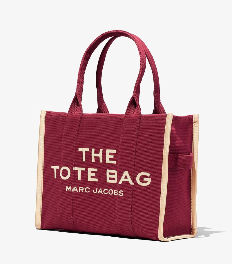 Women's Marc Jacobs Jacquard Large Tote Bags Red | HVKQD-0621