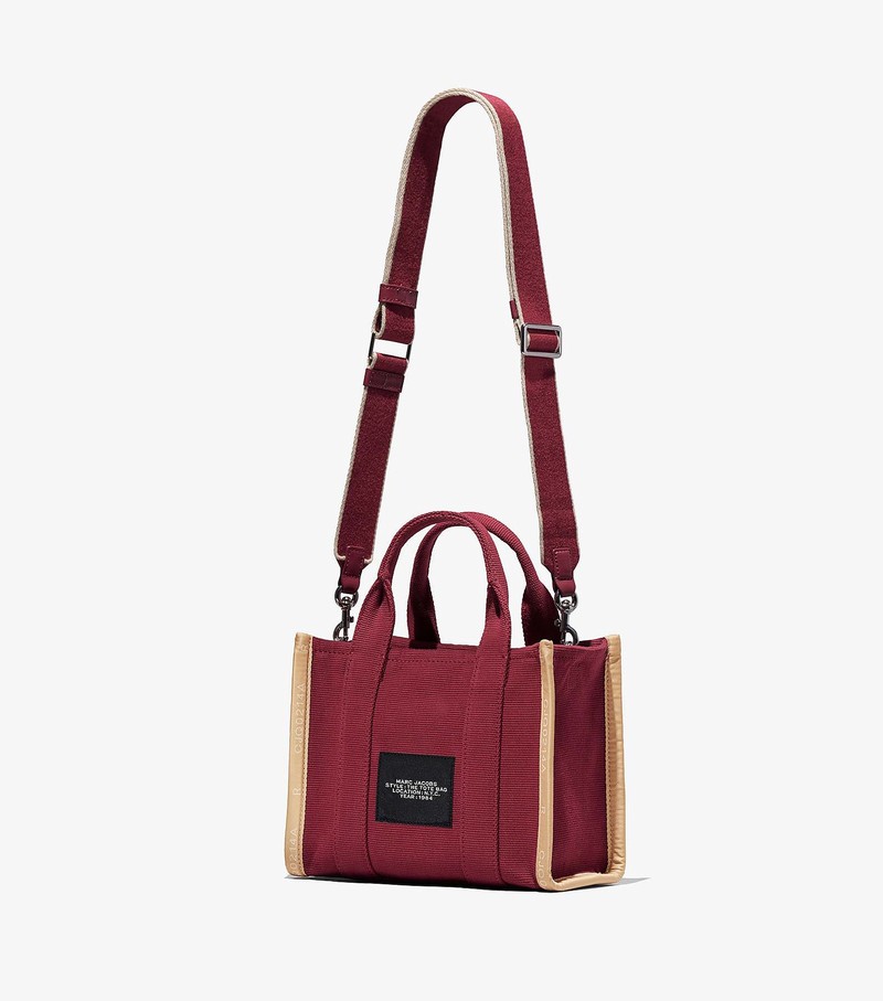 Women's Marc Jacobs Jacquard Mini Tote Bags Red | DSAPJ-8740