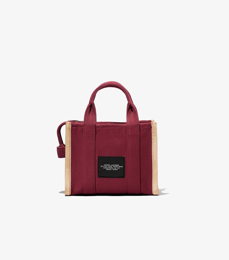 Women's Marc Jacobs Jacquard Mini Tote Bags Red | DSAPJ-8740