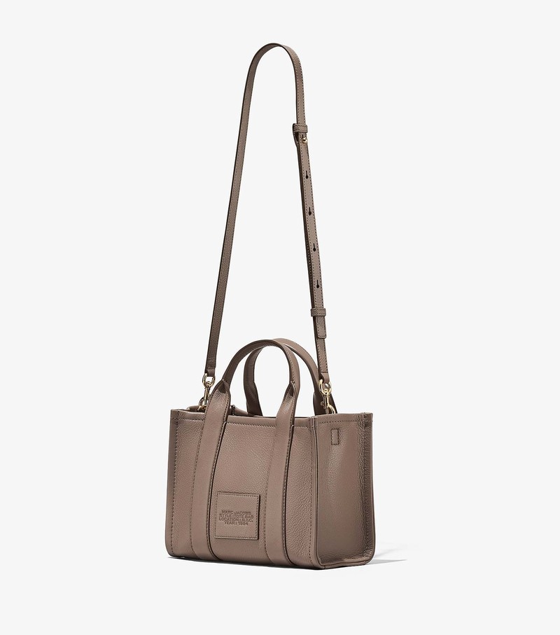 Women's Marc Jacobs Leather Medium Tote Bags Grey | IPBKO-1905