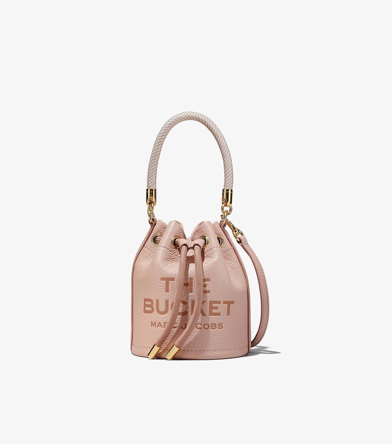 Women\'s Marc Jacobs Leather Micro Bucket Bags Cream | FVYTB-7623