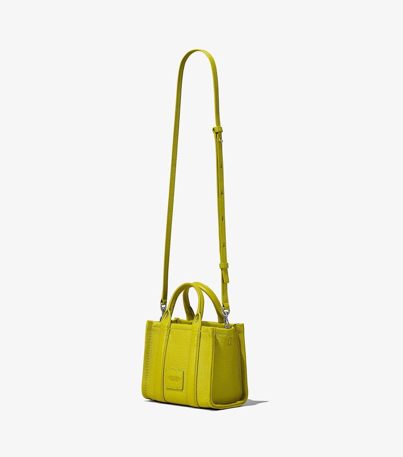 Women's Marc Jacobs Leather Micro Tote Bags Green | MTYOL-4692