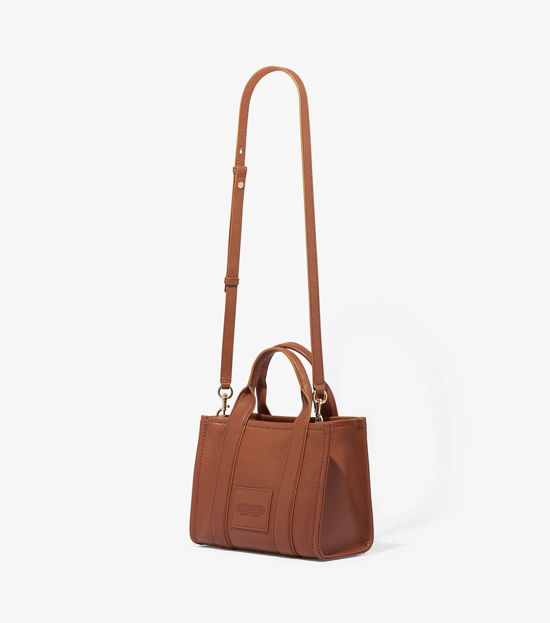 Women's Marc Jacobs Leather Mini Crossbody Bags Brown | EGCMS-0845