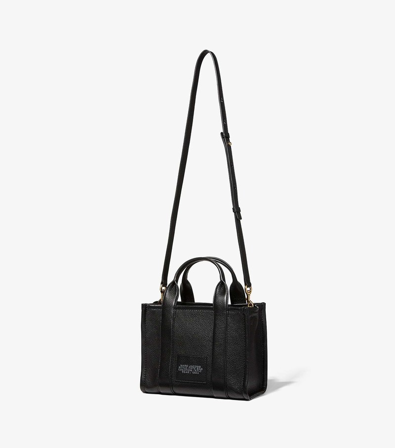 Women's Marc Jacobs Leather Mini Crossbody Bags Black | QZIHN-0794