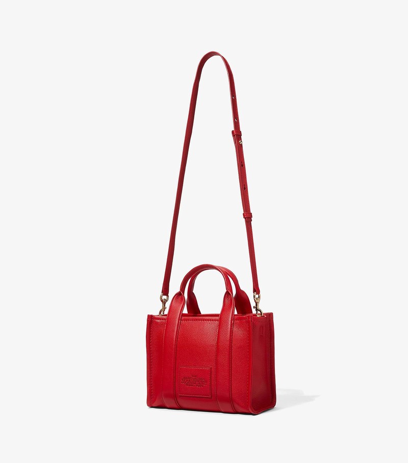 Women's Marc Jacobs Leather Mini Crossbody Bags Red | RSXNO-7418