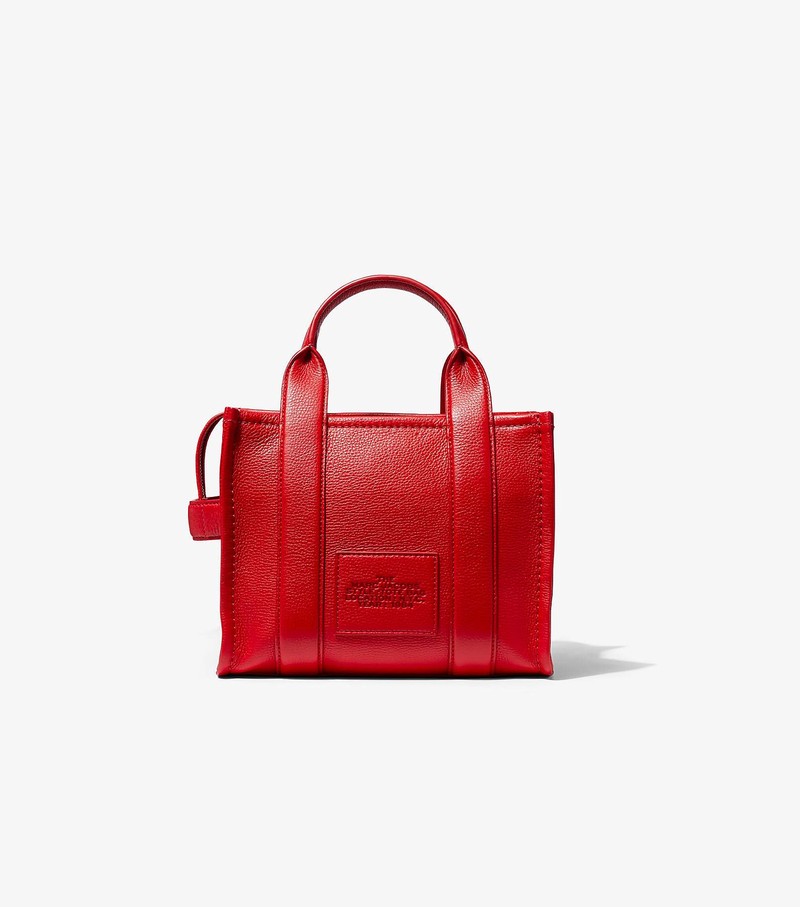 Women's Marc Jacobs Leather Mini Crossbody Bags Red | RSXNO-7418