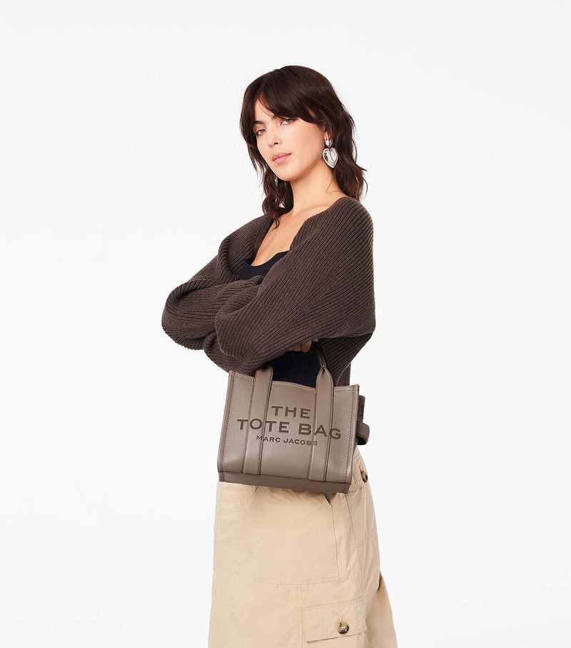 Women's Marc Jacobs Leather Mini Crossbody Bags Grey | WMXDE-1742